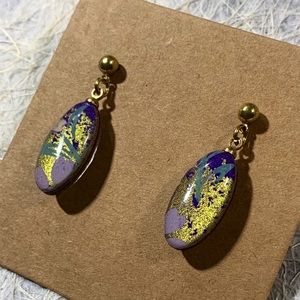 Handmade Japanese Washi earrings
